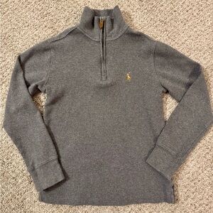 Polo Ralph Lauren Little Kid Boy 1/4 Zip Collar Pullover Sweatshirt Sweater S 8